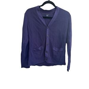 Gap Sweater Womens Small Purple Textured Button Up Cardigan #3518